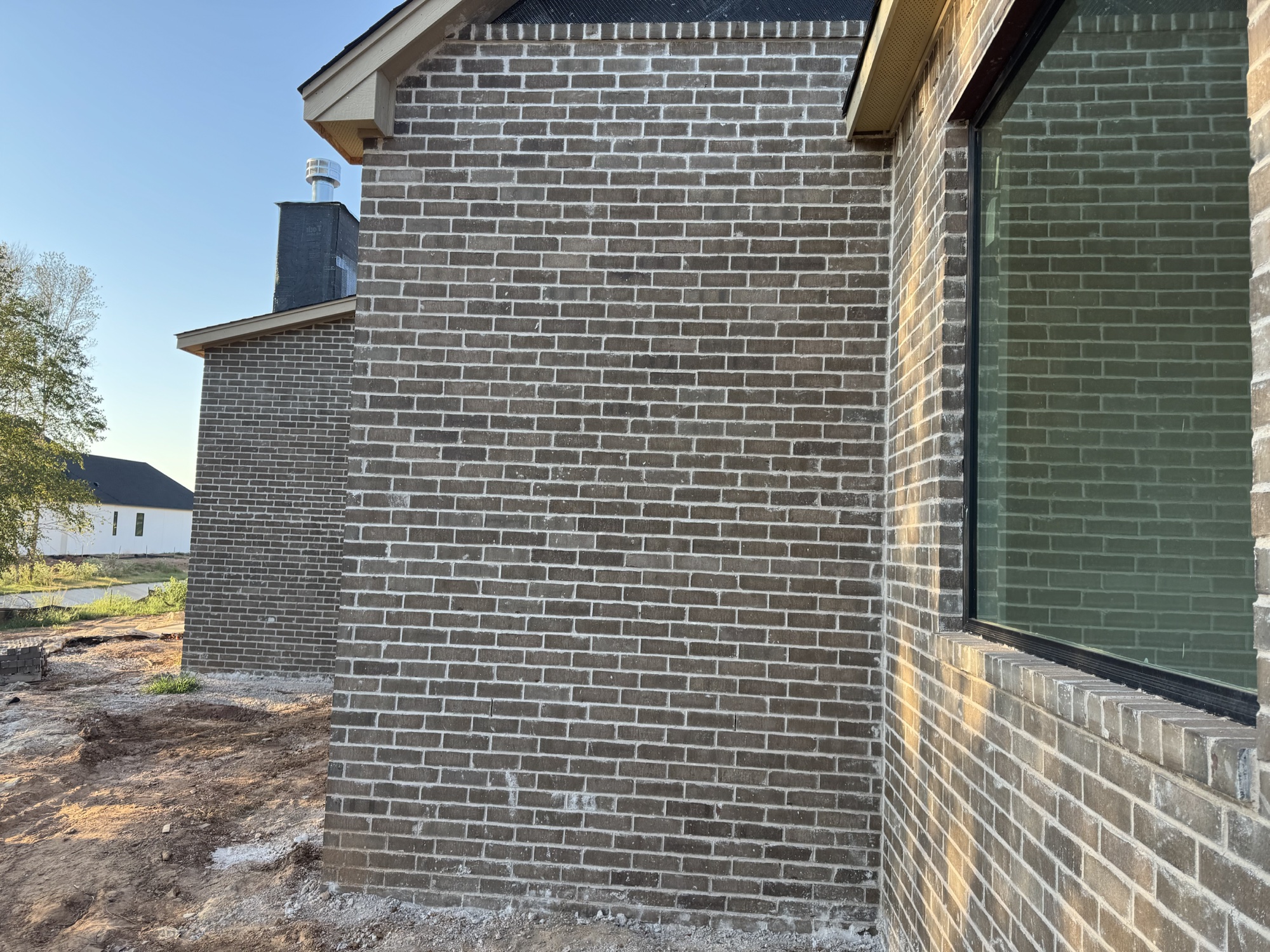 Additional masonry detail from the Cozort Custom Homes Tulsa project